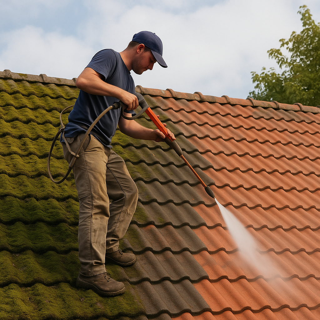 Démoussage toiture professionnel à Nice - Nettoyage toiture